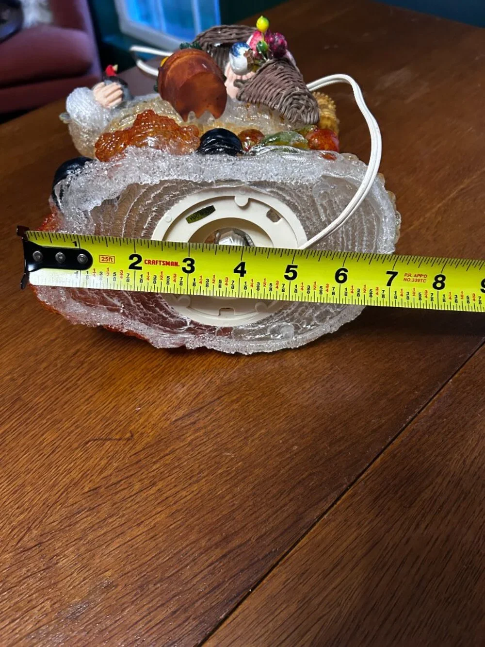 Cracker Barrel Thanksgiving pilgrim couple lamp retired vintage